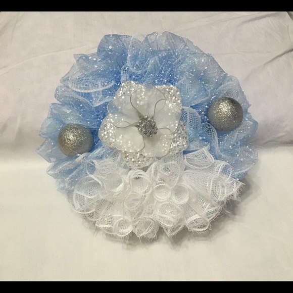 Blue and silver wreath - Picture 6 of 7